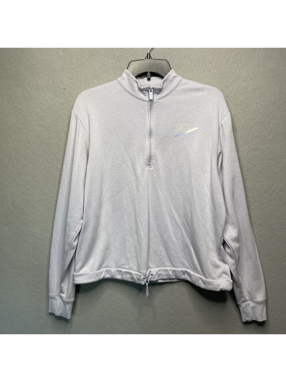 Nike Womens Violet Haze Easy Fleece Half-Zip Top S